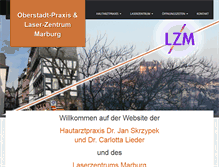 Tablet Screenshot of laser-zentrum-marburg.de